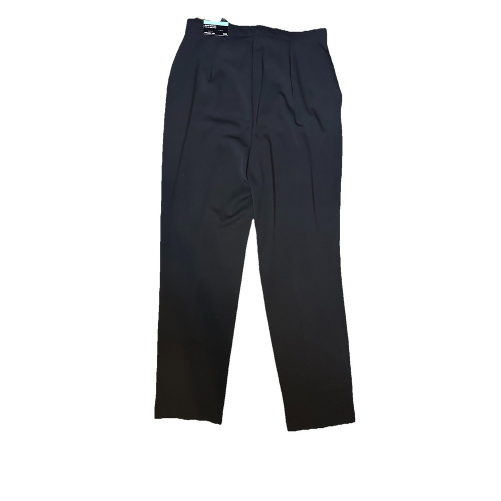 Investments size‎ 10 Regular Women's Black 5th Ave Fit Slim Leg Dress Pants NWT